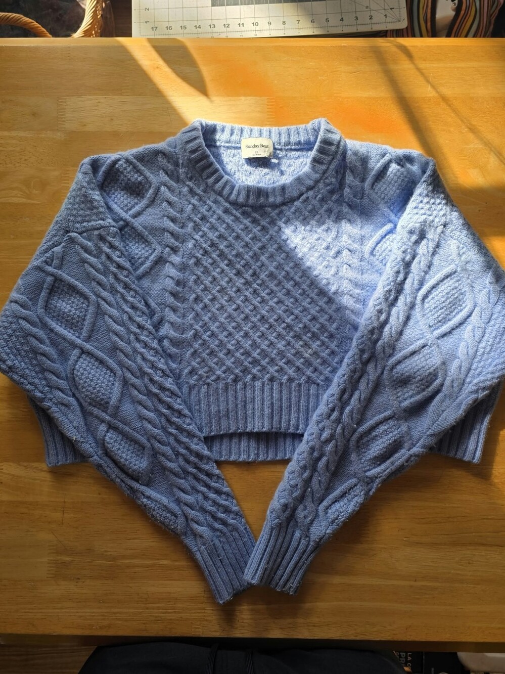 Sunday Best Peggy Cropped Sweater - XS